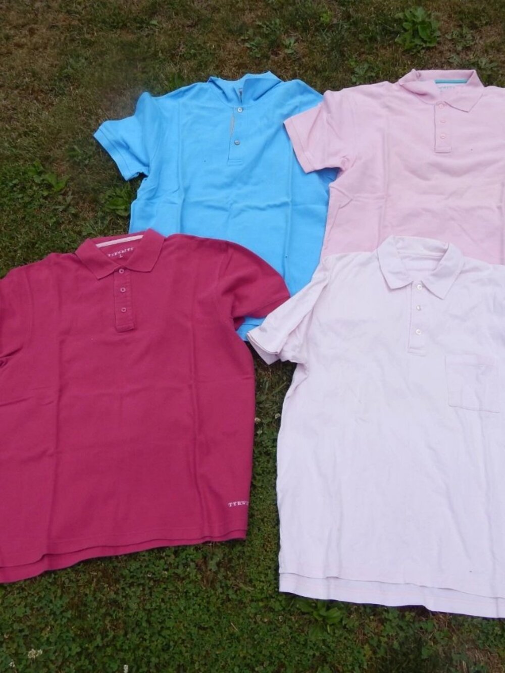 Charles Tyrwhitt Polo Lot Mens Polo Shirts Golf Lot of 4 Solid Colors